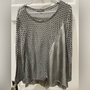 Tempo Paris Grayish Green Women's Top, Size XL
